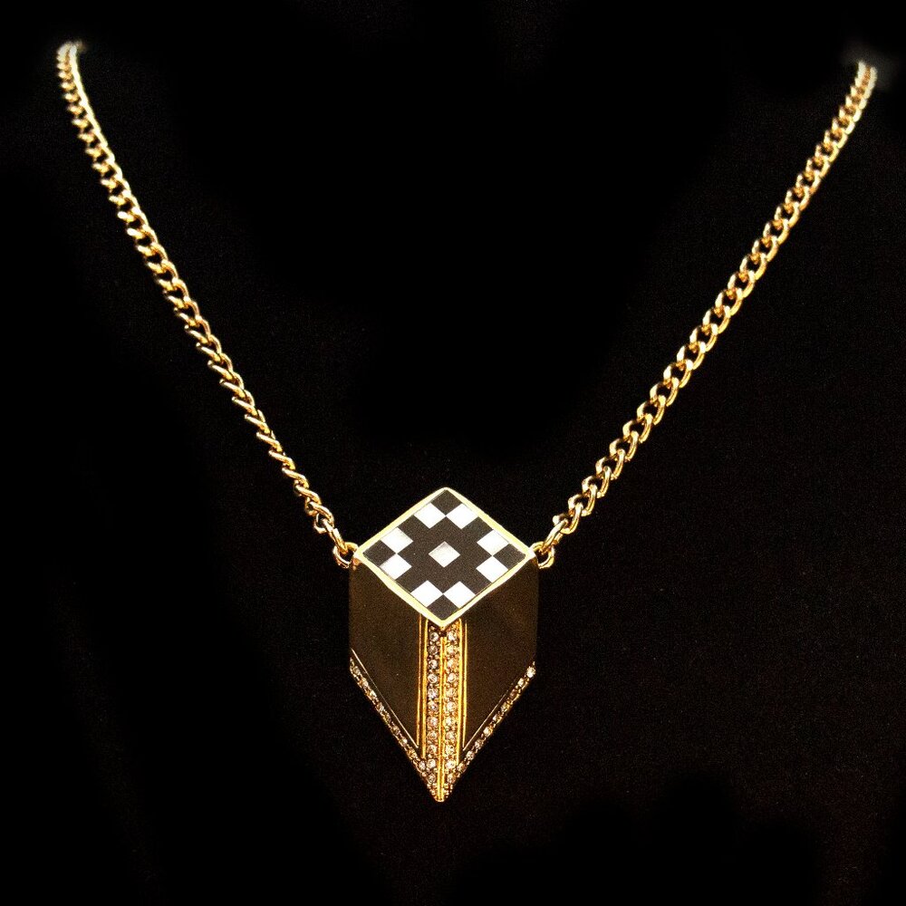 LULU FROST VERUSHKA CHECKERBOARD PENDANT - JNTBW1